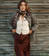 CLARKE CARDIGAN -- OATMEAL OLYMPIA FAIR ISLE